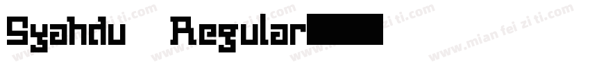 Syahdu Regular字体转换